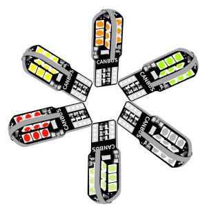 2PCS T10 W5W WY5W 5W5 LED 자동차용 브레이크 주행 데모 와이드 아웃라인 라이트