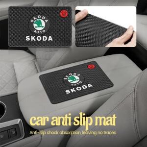 자동차 미끄럼 방지 매트 패드 고무 모바일 스티커 대시 보드 전화 스탠드 Skoda Fabia 1 2 Octavia a7 Sup