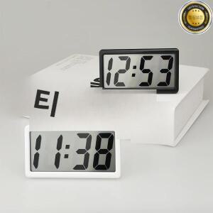 미니 배터리 구동 디지털 탁상 시계 시간 날짜 12 표시 벽걸이 LCD AG10 4 개 포함