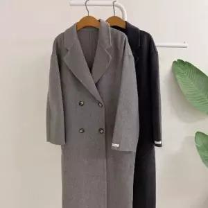 허니제이 브리치 핸드메이드 리폰드 울100 카라 더블 롱 코트2color