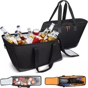 벤라리 새들백 라이너 백 모터사이클 쿨러 조합 듀얼 존 누수 방지 PVC 900D 옥스포드 핏 할리 데이비슨