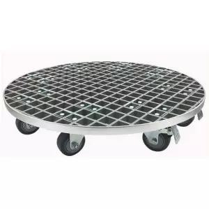 이동식 대형 철제 원형 화분다이 받침대 바퀴 고하중