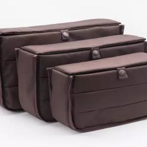 카메라 칸막이 이너백 쿠션 보관 파우치 파티션 미러리스 슬링백 브라운