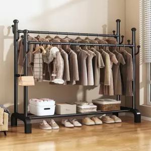 간편 옷걸이 행거 실내 베란다 수납 선반 옷봉 옷정리 옷장