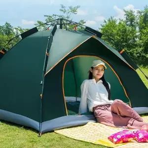 원터치 팝업 텐트 초보 여행용 피크닉 캠핑 원터치 텐트 그늘막 가족 2인용 휴대용 접이식 경량 낚시 솔캠