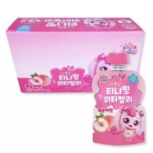 새콤달콤 과즙퐁당 캐치티니핑 워터젤리 티니핑 복숭아10개