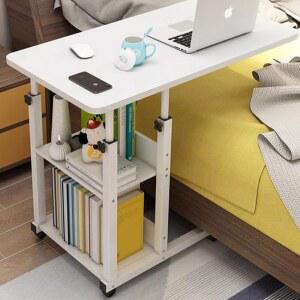 이동식 사이드테이블 침대용 1인 책상 보조 접이식 원룸 간이 수납 기숙사 다용도 리프트
