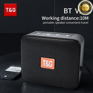 블루투스 스피커 TG166 휴대용 미니 무선 사운드 바 서브 우퍼 야외 실내 지원 TF 카드 FM 라디오 방수