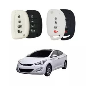 더뉴아반떼MD (2013-2015년형) 실리콘 호환 스마트키케이스 키홀더 스마트키 HP4버튼 그린