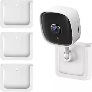 Tapo C100 C110 카메라용 3팩 접착식 벽걸이 브래킷 스탠드 - 강력한 VHB 스틱 켜짐 TP 링크 드릴링 카메라