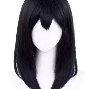 하이큐 시미즈 키요코 코스프레 가발 안경 코스튬