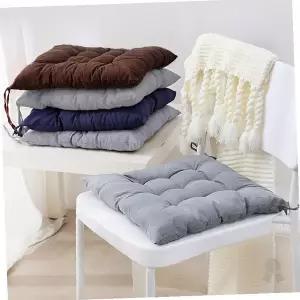 사각형 의자 방석 끈 고정 쿠션 패드 식탁 책상 사무실 차량 좌석 착석 편안함