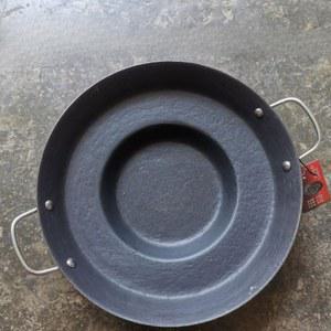 캠핑용 그리들 주철 전립투 양귀 구이판 오목바닥 주물팬 조선 솥뚜껑 삼겹살 바베큐 야외용 대형