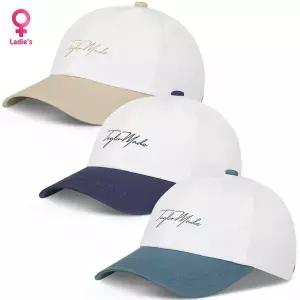 [테일러메이드]2026 테일러메이드 스크립트로고 바이컬러 여성 골프모자[35788021]