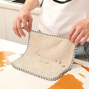 세면타월 욕실용품 파인애플 걸이형 핸드타월 5장 24x24cm 주방 고리 수건