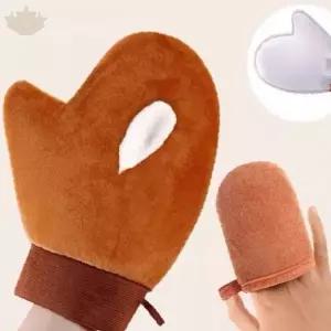 바디 메이크업 도포 장갑 셀프 태닝 톤업 로션 바르기 전용 벨벳 글러브 웨딩