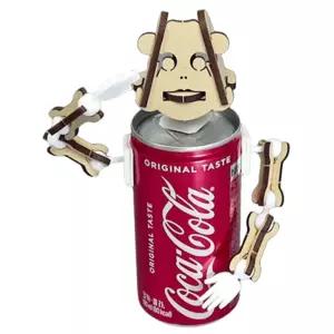 저학년 스톱모션 창의력 관절구조 깡통로봇 만들기 4세트/ 수업용 과학실험용 엄마표