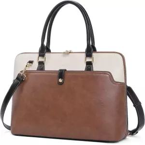 여성용 CLUCI 가죽 서류 가방 15.6인치 노트북 비즈니스 빈티지 슬림 숄더백