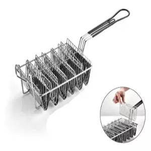 타코 튀김 바스켓 바구니 손잡이 튀김채 홀더 뜰망통