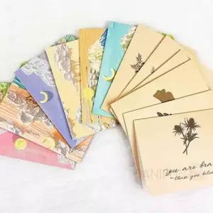 축하카드 봉투 스티커 6p 생일축하카드 카드편지지 결혼감사인사