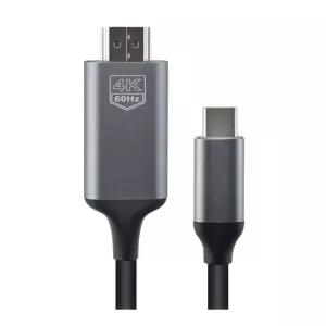 4K 2K USB C타입 to HDMI 컨버터 케이블 1.8m 미러링 화면 스마트폰 연결 노트북 출력 TV 모니터 프로젝터
