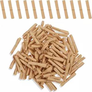 100PCS 미니 스크롤 종이 빈티지 발렌타인 위시 두루마리 타임캡슐용 스크롤이 포함된 병 키트 메시지 메모