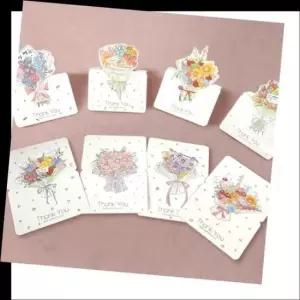 [문구] 만들기대장 생일축하카드-꽃다발 랜덤8개 5EA