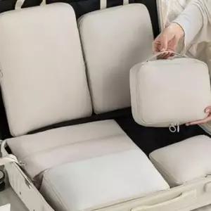 [생활] 압축 방수 파우치 캐리어 이너백 여행 세트 압축팩 6종 다용도