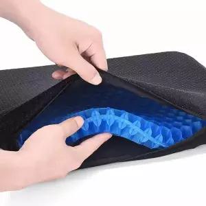 [케이솔루션]벌집 통풍 말랑한 젤리 실리콘 방석 소형 1개+커버 세트