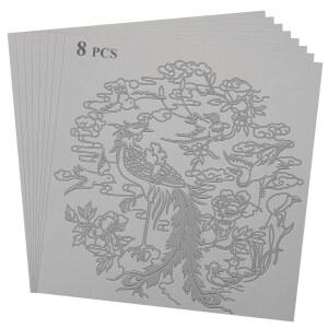 LDXDRU 8 팩 인쇄용 리놀륨 블록, 12 x 12 인치 리놀륨 블록 회색 리놀륨 블록 인쇄 예술 프로젝트 인쇄용 스탬프 조각 블록