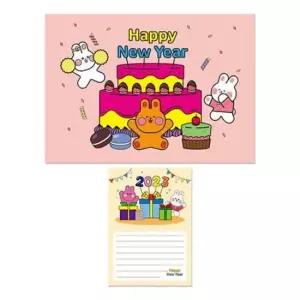 [문구/오피스] 토끼 모양 새해 연하장 만들기 창작용품