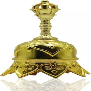 시니어 침대 옆 선생님을 위한 결혼식 연꽃 핸드벨에서 울리는 골든 로터스 핸드벨 초강력 호출벨 티벳벨