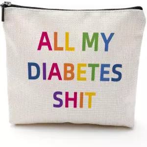 용품 여행 가방 선물 세트 혈당 내 모든 1형 스티커 위한 할아버지 측정기 그리고 생일 정리함 로그북 10장