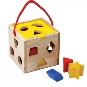 우토 모양맞추기 집 원목 블록놀이 유아 아동 교구