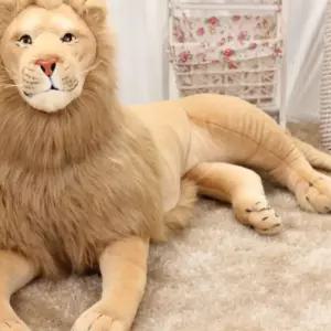 대형 사자 인형 130cm 사파리 소품 인테리어 동물원