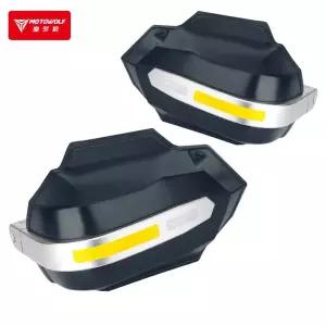 바이크 너클가드 핸들 LED조명 깜빡이 검정색 너클 조명 바 쉴드 LED