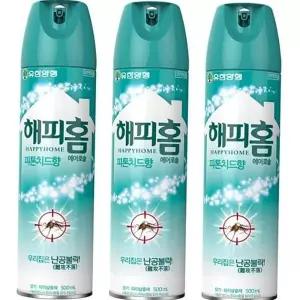 에어로솔 유한양행 해피홈 피톤치드향 500ml 3개