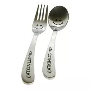 어린이 수저포크세트 스마일 숟가락 포크 키즈식기 어린이집