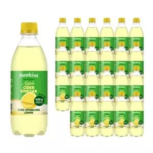 [광동] 썬키스트 애사비 ZERO 스파클링 레몬 500ml X 24개
