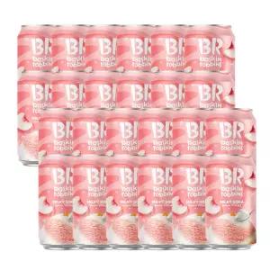 배스킨라빈스 피치요거트 밀키소다 350ml x 6캔 4개