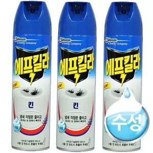 에어로졸 수성 모기약 에프킬라 킨 3개
