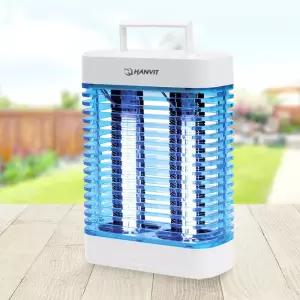 Hanvit 블루라이트램프 파리 모기 날벌레 전격살충기 18W/가정용해충퇴치기 캠핑모기퇴치기 해충포충기