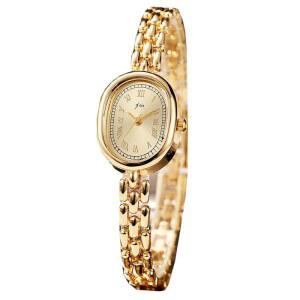 [미국배송] 패소이 여성 U2019 팔찌 시계 스몰 페이스 U2013 우아한 타원형 쿼츠 아날로그 손목시계 메탈 링크 밴드 골드 & 실버 옵션 슬림 로마 숫자 다이얼 드레스 여성용