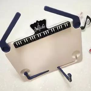 악보 고정 클립 15cm 피아노 건반 디자인 집게 악보대 서류 정리 음악 연주