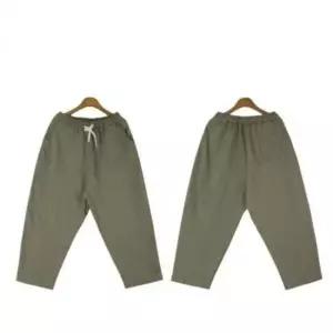 [JED] 린넨 팬츠 루즈핏 슬랙스 와이드 남성 여름 밴딩 바지 데일리 마바지 통바지