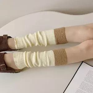 패션 여자 골지 발토시 데일리 레그워머 니삭스 양말