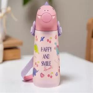 아기 첫 빨대 컵 물컵 스테인레스 자기 연습 주도 양치 어린이 공룡 370ml