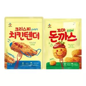 CJ 씨제이 크리스피 치킨텐더 850g x2개 + 씨제이 꼬마 돈까스 400g