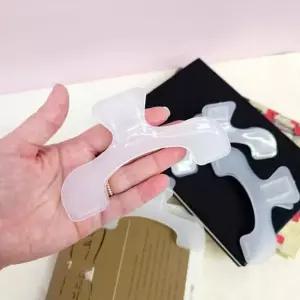 서류 고정 반투명 대형 집게 종이 홀더