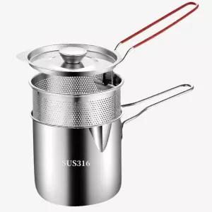 가정용 미니 튀김기 소형 튀김냄비 핫도그 돈까스